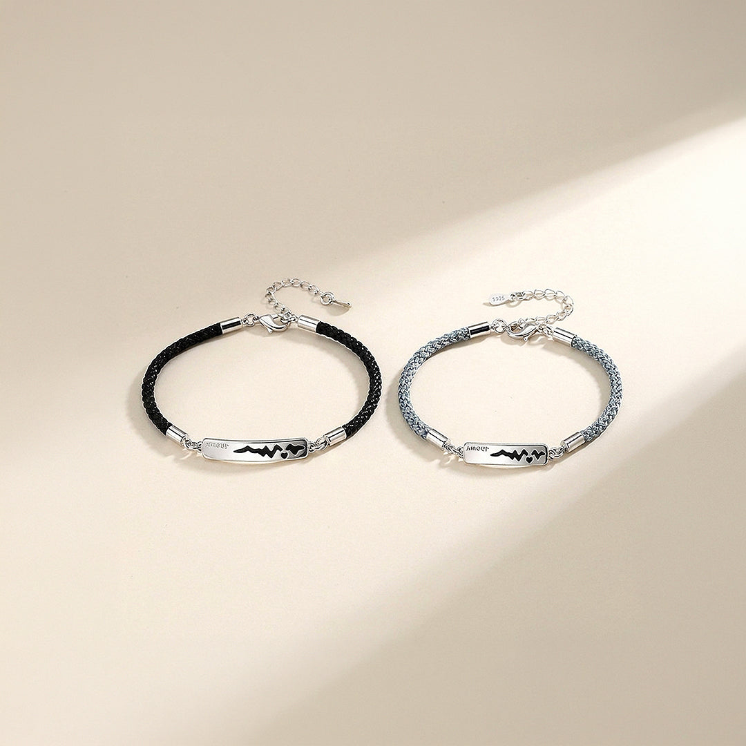 Heart Beat Couple Bracelets