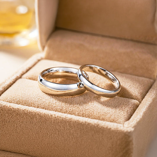 Infinite | Tungsten Couple Rings | Silver Wedding Bands - Ring | Singapore Jewellery, Wedding Rings &amp; Gifts | Same Day Delivery | Tiara.com.sg