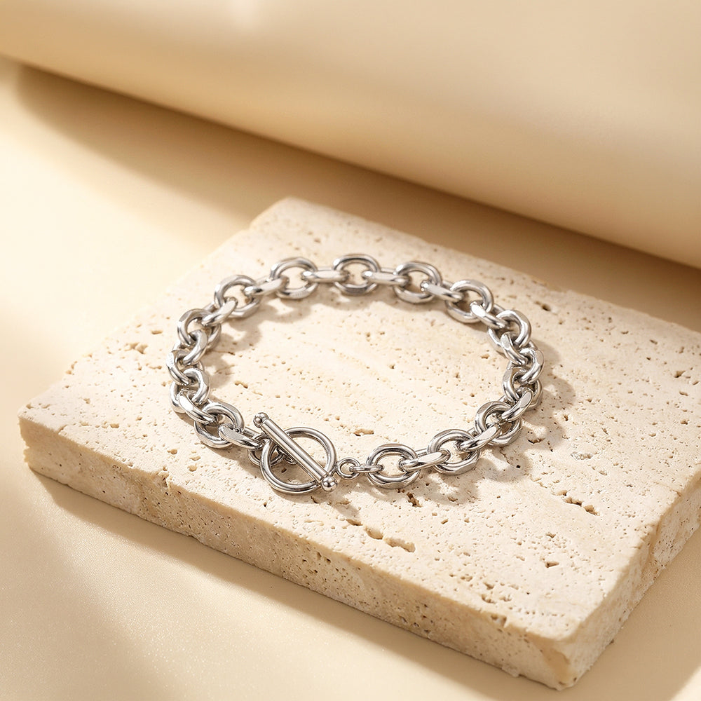Lancelot | Men's Cable Link Toggle Bracelet