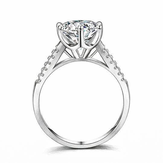 Round Solitaire Accent Engagement Ring | Luxe1896 - Ring | Singapore Jewellery, Wedding Rings &amp; Gifts | Same Day Delivery | Tiara.com.sg