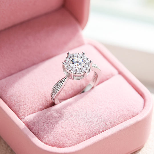 Classic Halo Split Shank Ring | Women&