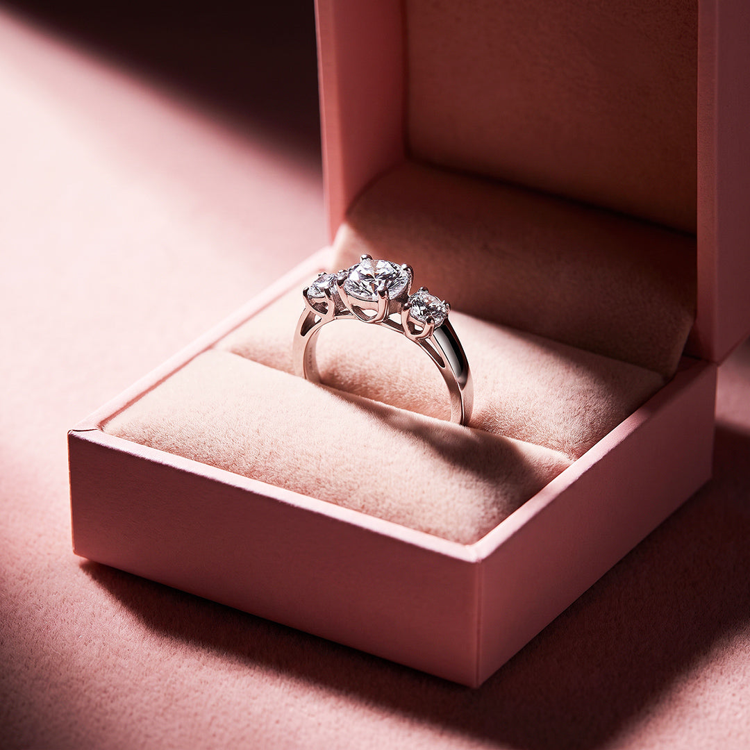 Three-Stone Solitaire Ring | Women&