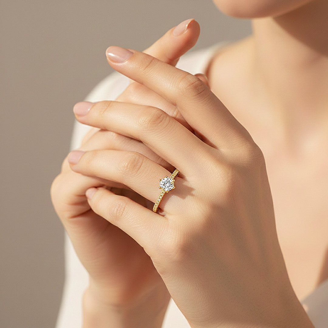 Round Solitaire Engagement Ring | Luxe1972 - | Singapore Jewellery, Wedding Rings & Gifts | Same Day Delivery | Tiara.com.sg