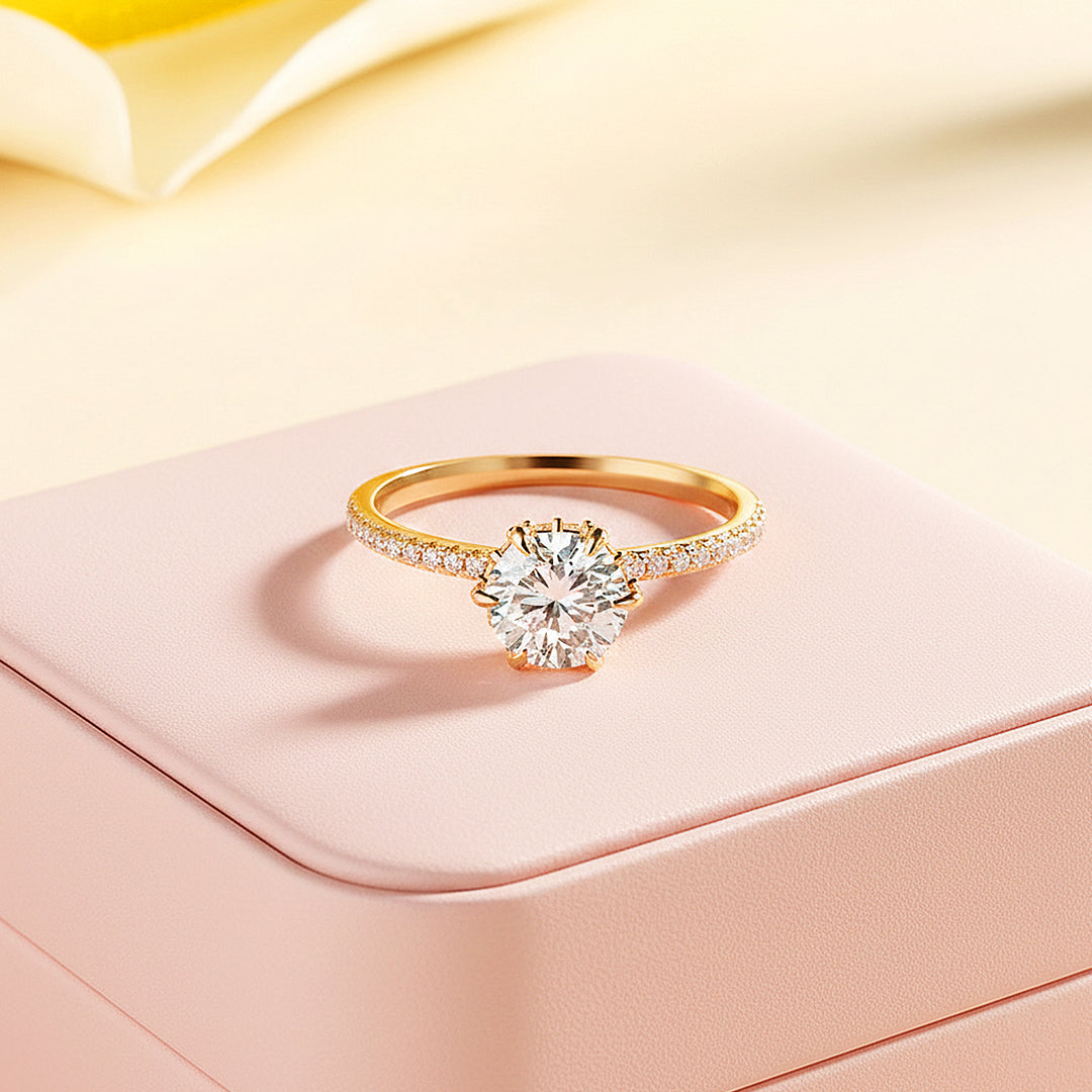 Round Solitaire Engagement Ring | Luxe1972 - | Singapore Jewellery, Wedding Rings &amp; Gifts | Same Day Delivery | Tiara.com.sg