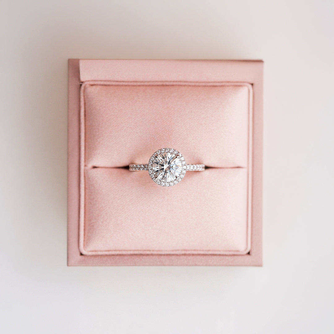 Round Halo Engagement Ring | Luxe1990 - new designs | Singapore Jewellery, Wedding Rings &amp; Gifts | Same Day Delivery | Tiara.com.sg
