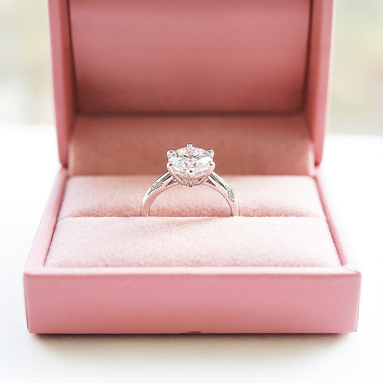 Round Solitaire Twisted Band Engagement Ring | Luxe1992 - new designs | Singapore Jewellery, Wedding Rings &amp; Gifts | Same Day Delivery | Tiara.com.sg