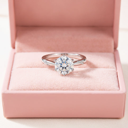 Round Solitaire Twisted Band Engagement Ring | Luxe1992 - new designs | Singapore Jewellery, Wedding Rings &amp; Gifts | Same Day Delivery | Tiara.com.sg