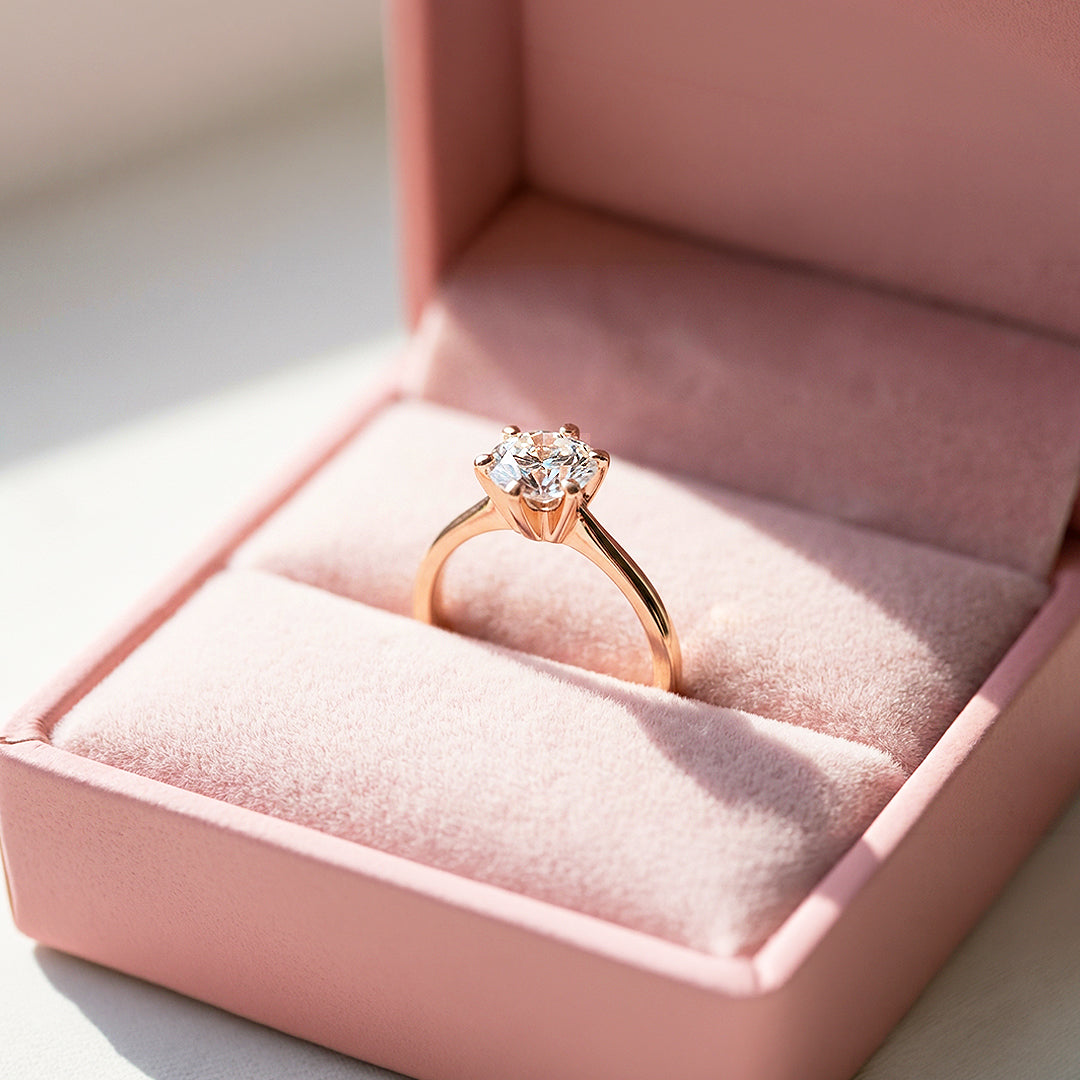 Round Solitaire Engagement Ring | Luxe1995 - new designs | Singapore Jewellery, Wedding Rings &amp; Gifts | Same Day Delivery | Tiara.com.sg