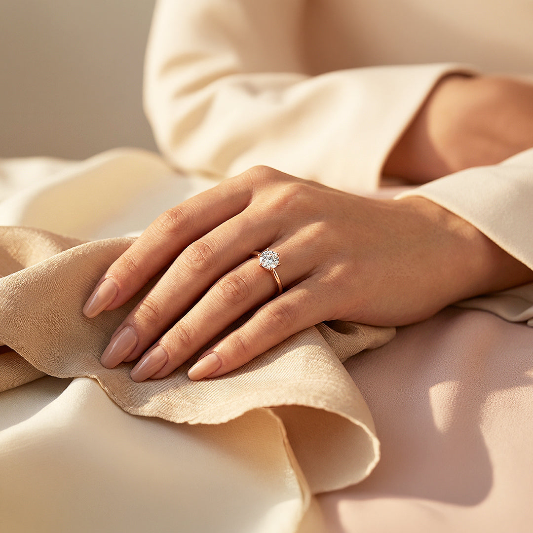 Round Solitaire Engagement Ring | Luxe1995 - new designs | Singapore Jewellery, Wedding Rings &amp; Gifts | Same Day Delivery | Tiara.com.sg