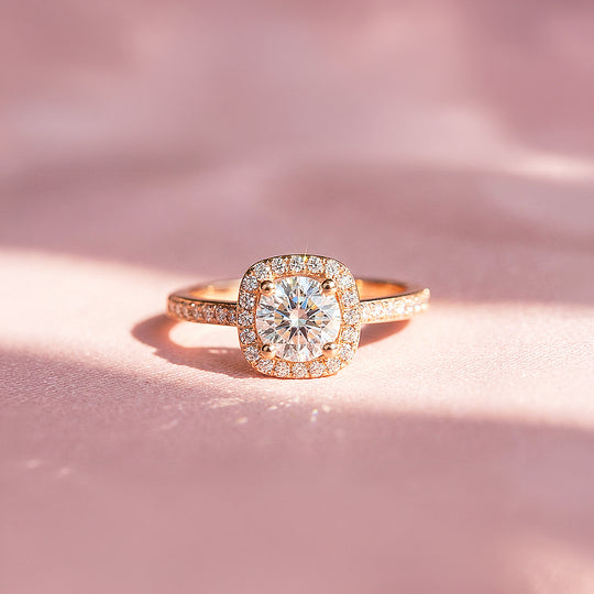 Cushion Halo Engagement Ring | Luxe1996 - new designs | Singapore Jewellery, Wedding Rings &amp; Gifts | Same Day Delivery | Tiara.com.sg