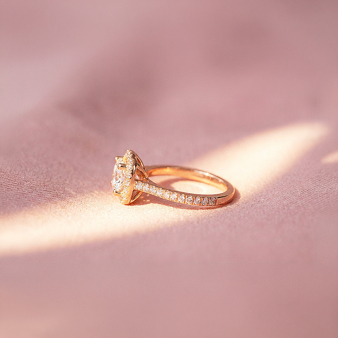 Cushion Halo Engagement Ring | Luxe1996 - new designs | Singapore Jewellery, Wedding Rings &amp; Gifts | Same Day Delivery | Tiara.com.sg