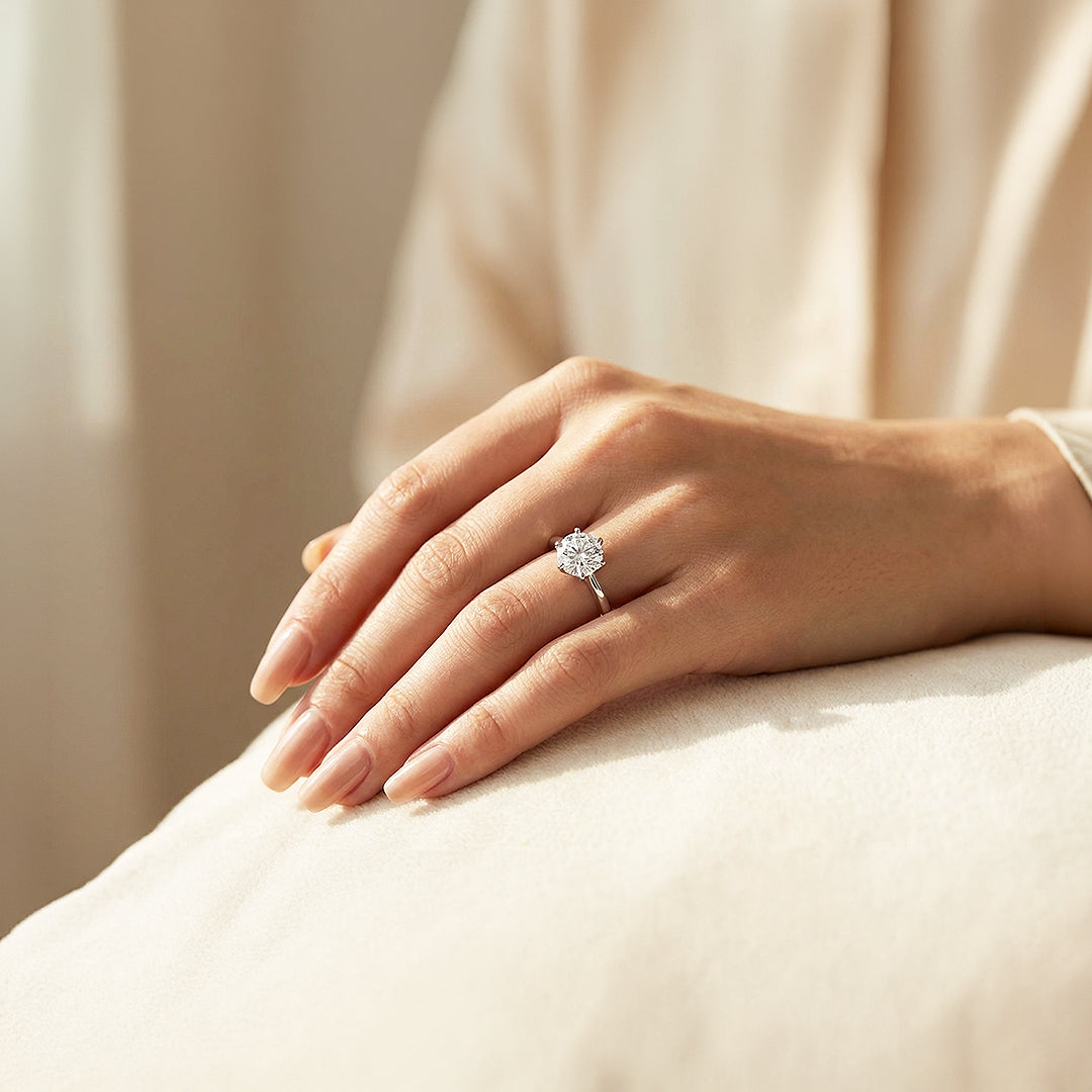 Round Solitaire Engagement Ring | Luxe1997 - new designs | Singapore Jewellery, Wedding Rings &amp; Gifts | Same Day Delivery | Tiara.com.sg