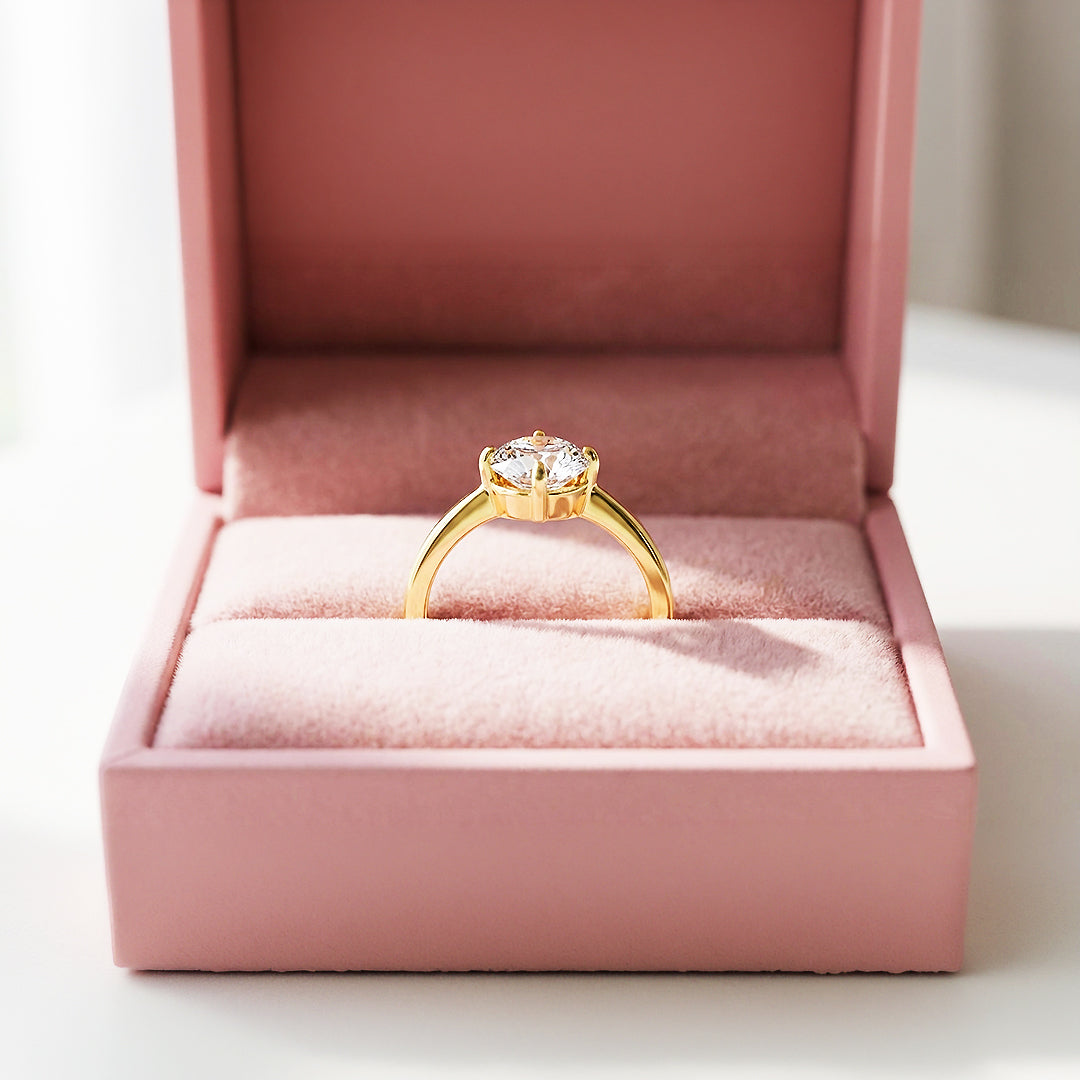 Round Solitaire Cathedral Engagement Ring | Luxe2001 - new designs | Singapore Jewellery, Wedding Rings &amp; Gifts | Same Day Delivery | Tiara.com.sg