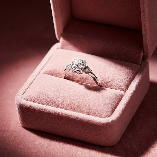 Round Trilogy Engagement Ring | Luxe2005 - new designs | Singapore Jewellery, Wedding Rings &amp; Gifts | Same Day Delivery | Tiara.com.sg