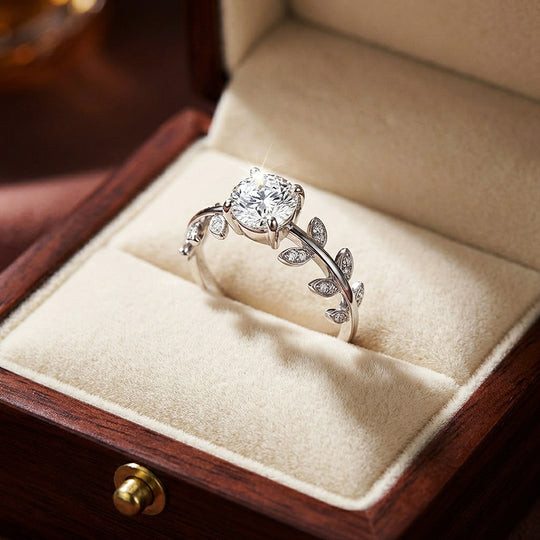 Round Brilliant Botanical Engagement Ring | Luxe2013 - new designs | Singapore Jewellery, Wedding Rings &amp; Gifts | Same Day Delivery | Tiara.com.sg