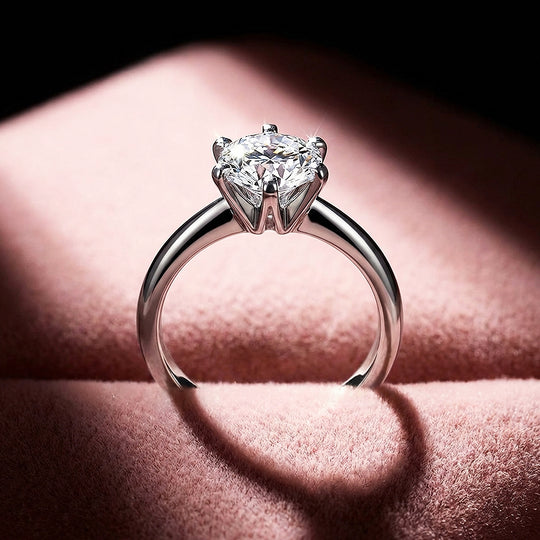 Round Solitaire Engagement Ring | White Gold | Luxe2017 - Ring | Singapore Jewellery, Wedding Rings &amp; Gifts | Same Day Delivery | Tiara.com.sg