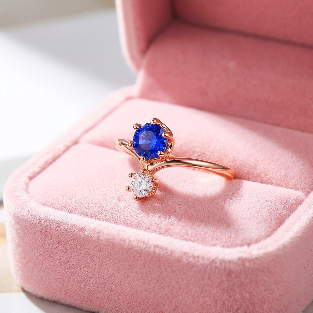 Toi et Moi Sapphire Blue Engagement Ring | Luxe2023 - Ring | Singapore Jewellery, Wedding Rings & Gifts | Same Day Delivery | Tiara.com.sg