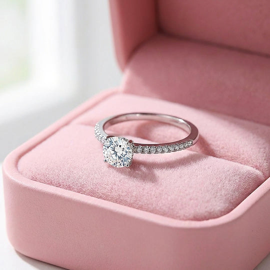 Round Solitaire Engagement Ring | Full Eternity Accent Band | Luxe2026 - Ring | Singapore Jewellery, Wedding Rings &amp; Gifts | Same Day Delivery | Tiara.com.sg