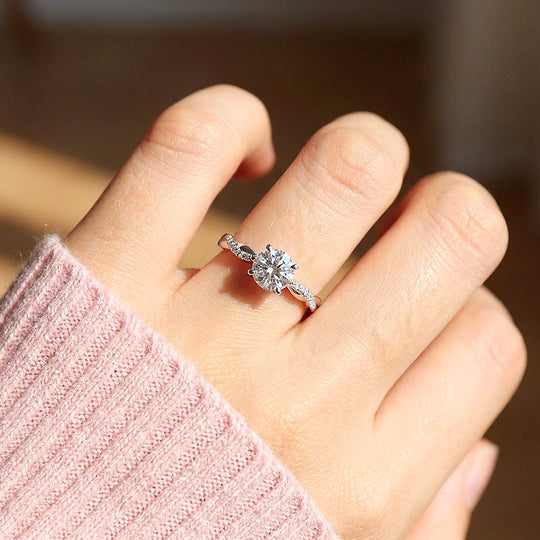 Round Brilliant Solitaire Engagement Ring | Luxe2038 - Adjustable Ring | Singapore Jewellery, Wedding Rings &amp; Gifts | Same Day Delivery | Tiara.com.sg