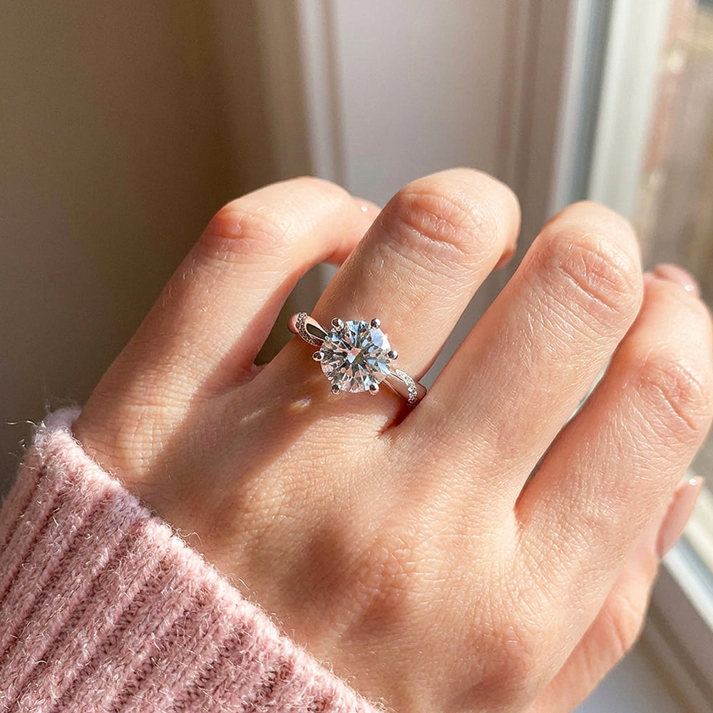 Round Brilliant Solitaire Engagement Ring | Luxe2038 - Adjustable Ring | Singapore Jewellery, Wedding Rings & Gifts | Same Day Delivery | Tiara.com.sg