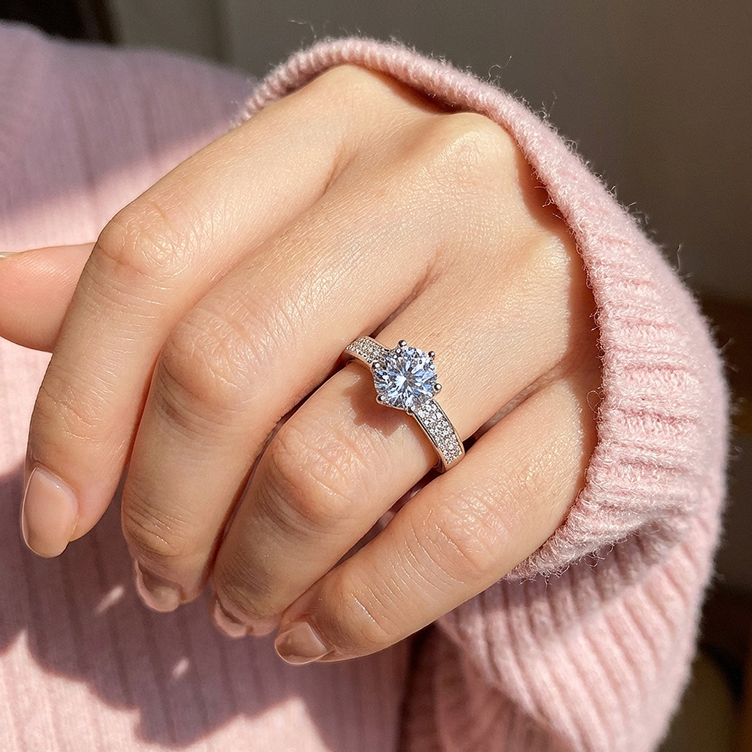 Round Solitaire Engagement Ring | Luxe2039 - Adjustable Ring | Singapore Jewellery, Wedding Rings &amp; Gifts | Same Day Delivery | Tiara.com.sg