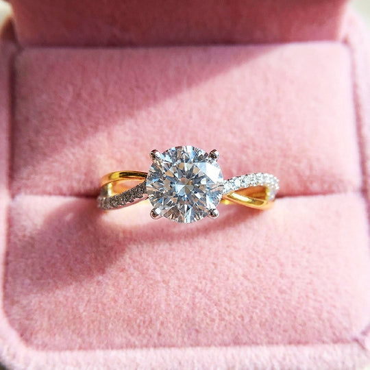 Round Cut Engagement Ring | Luxe2053 - Ring | Singapore Jewellery, Wedding Rings &amp; Gifts | Same Day Delivery | Tiara.com.sg