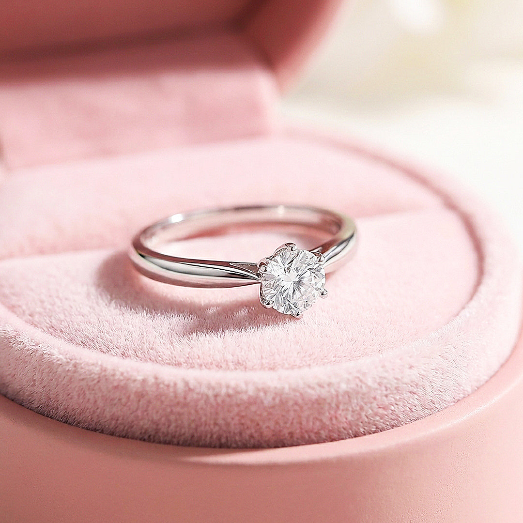 Round Cut Solitaire Engagement Ring | Luxe2056 - Ring | Singapore Jewellery, Wedding Rings &amp; Gifts | Same Day Delivery | Tiara.com.sg