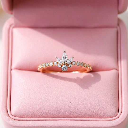 Marquise Floral Cluster Ring | Gold | Luxe2072
