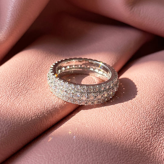 Triple Row Eternity Band Ring | Luxe2077