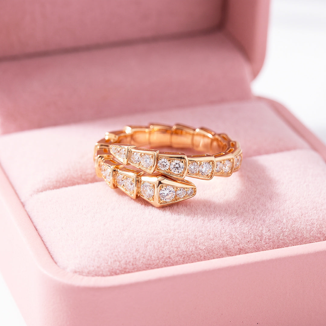 Double Wrap Pavé Statement Ring | Luxe2082