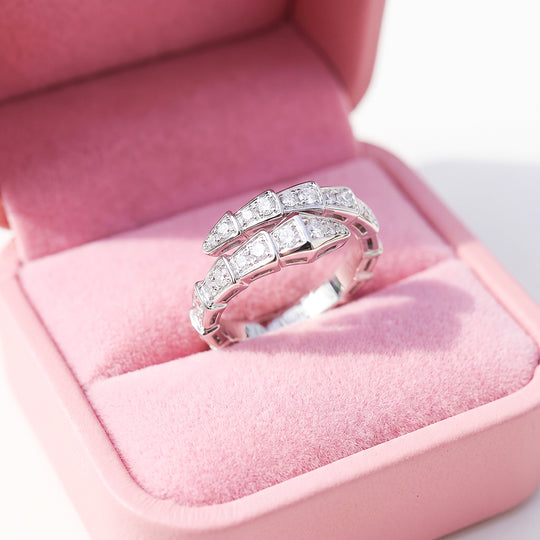 Double Wrap Pavé Statement Ring | Luxe2082