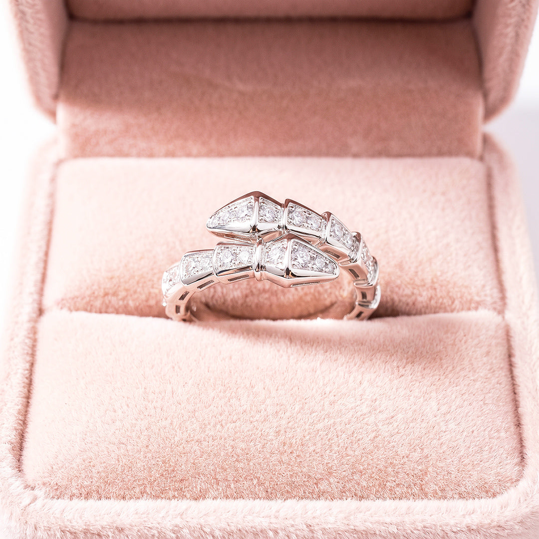 Double Wrap Pavé Statement Ring | Luxe2082