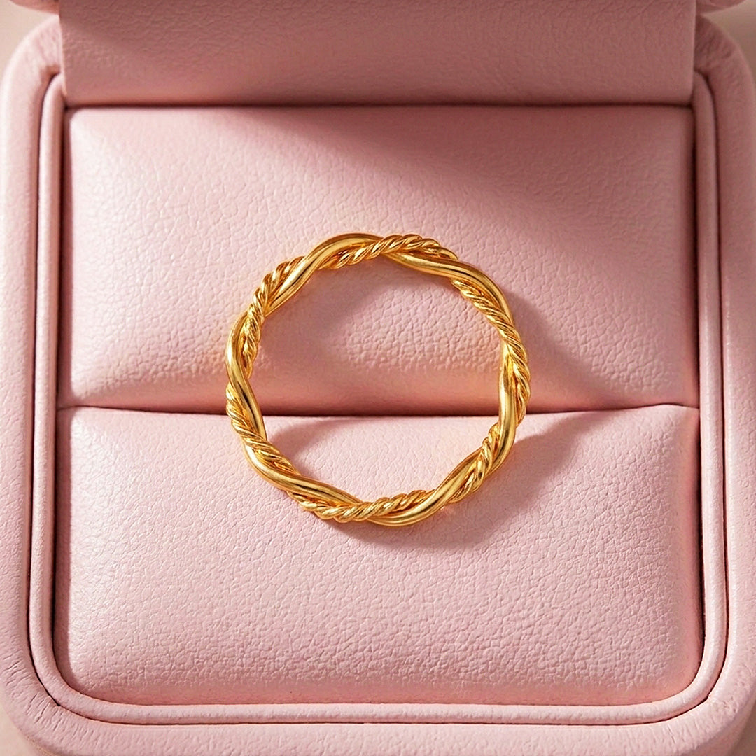 Twisted Rope Band Ring | Luxe2088