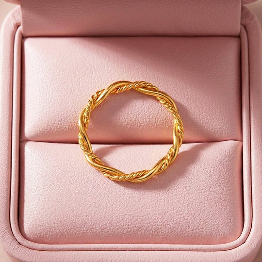 Twisted Rope Band Ring | Luxe2088