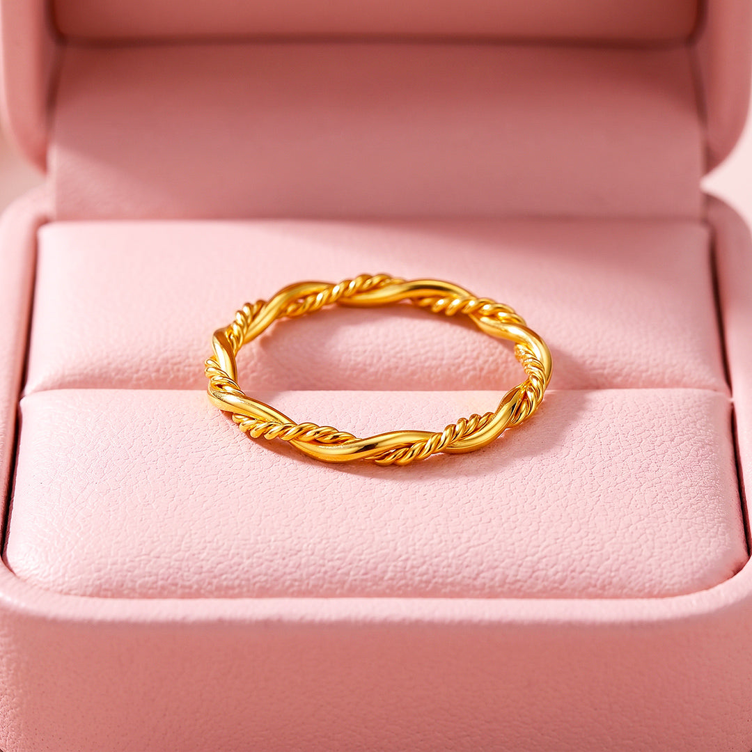 Twisted Rope Band Ring | Luxe2099