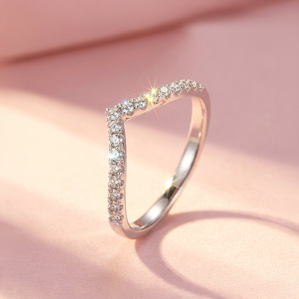Aura Wishbone Pavé | Women's Ring | Luxe2106