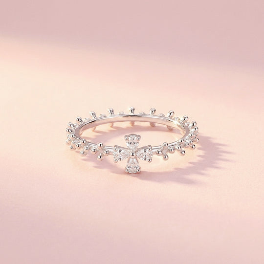 Cross Motif Beaded Stacking Band | Women&