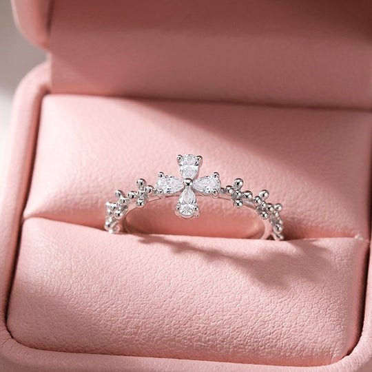Cross Motif Beaded Stacking Band | Women&