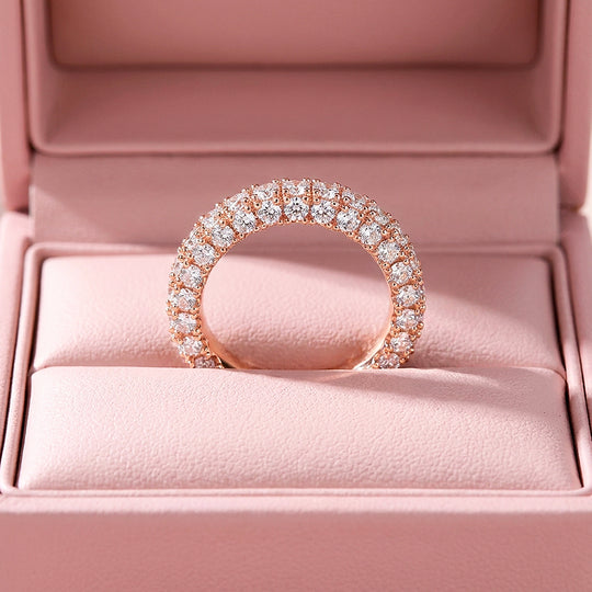 Double-Row Pavé Round Eternity Band | Women&
