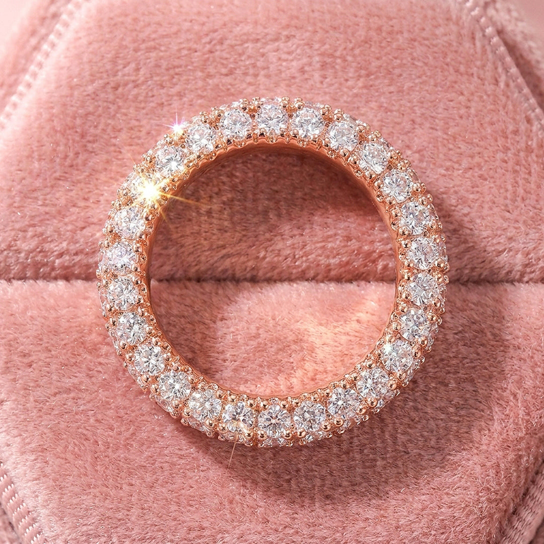 Double-Row Pavé Round Eternity Band | Women&