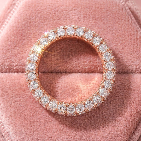 Double-Row Pavé Round Eternity Band | Women&