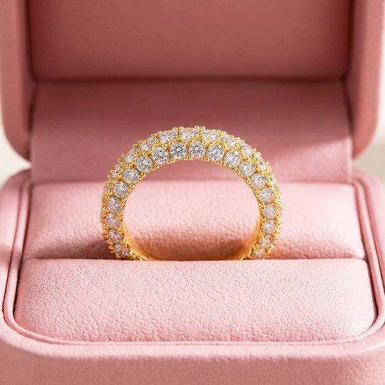 Double-Row Pavé Round Eternity Band | Women&