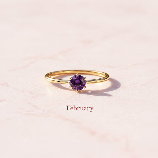 Birthstone Solitaire Ring | Luxe2140