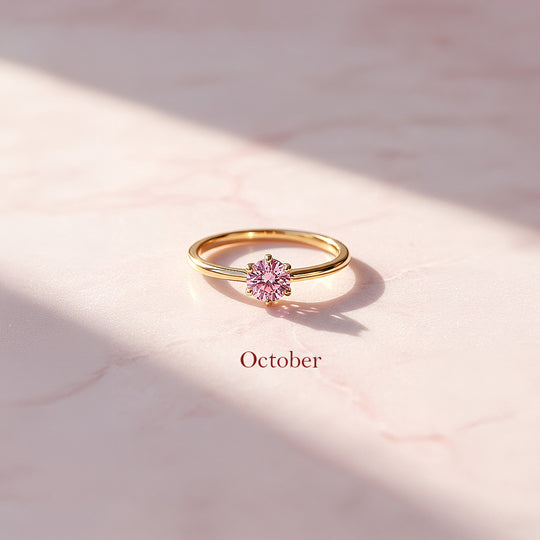 Birthstone Solitaire Ring | Luxe2140