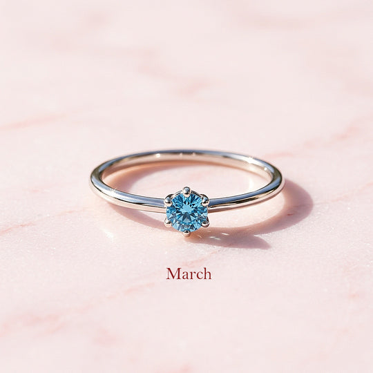 Birthstone Solitaire Ring | Luxe2141