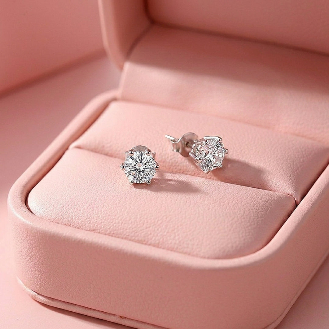 Six-Prong Solitaire Stud Earrings | Luxe2750