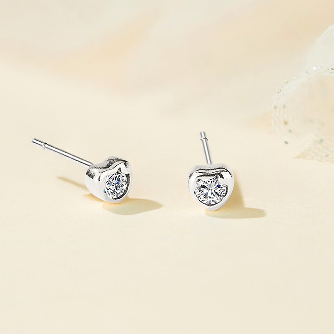 🎁 Luxe3401 - Hearts Ear Studs💖 (100% off)