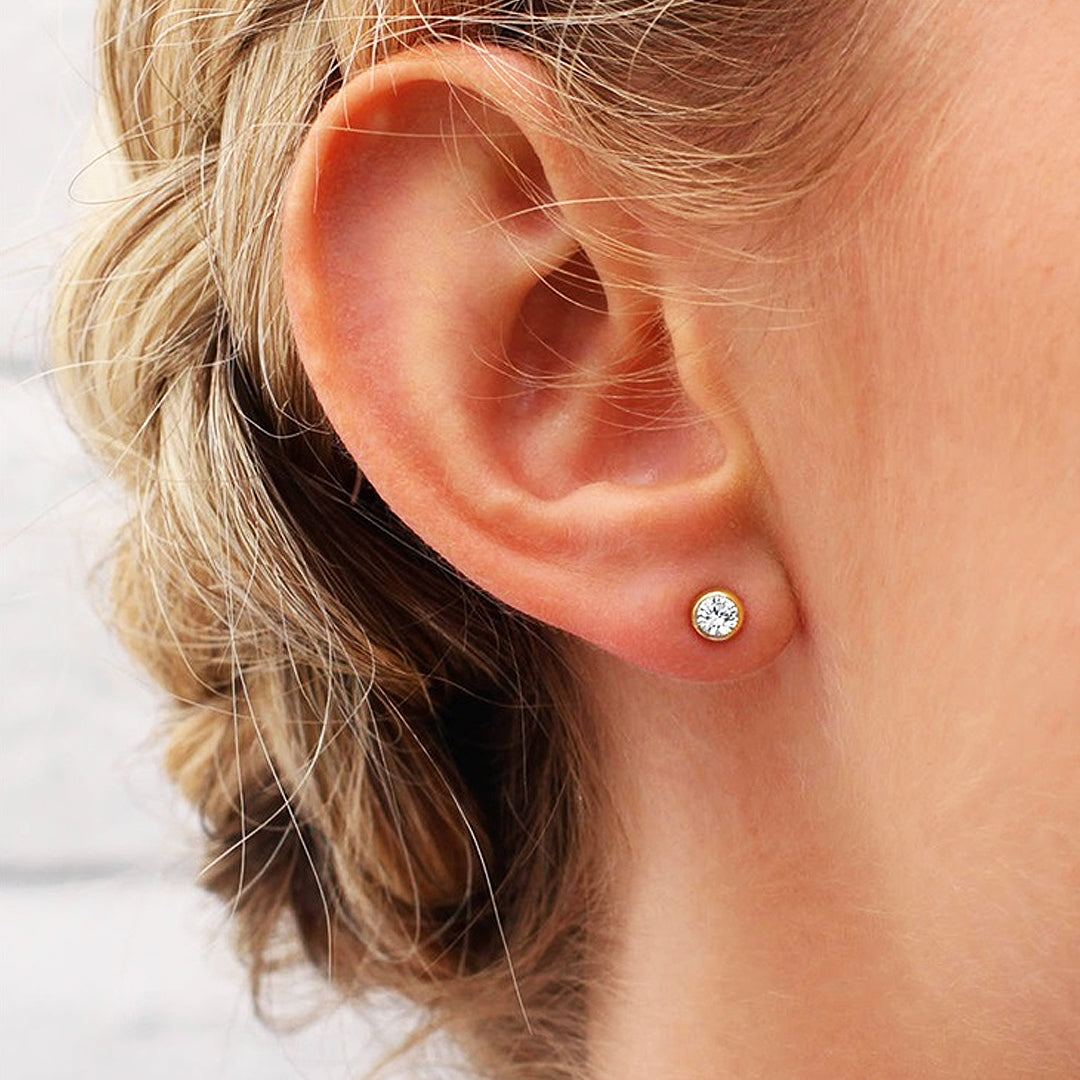 Luxe3575 - Birthstone Ear Studs