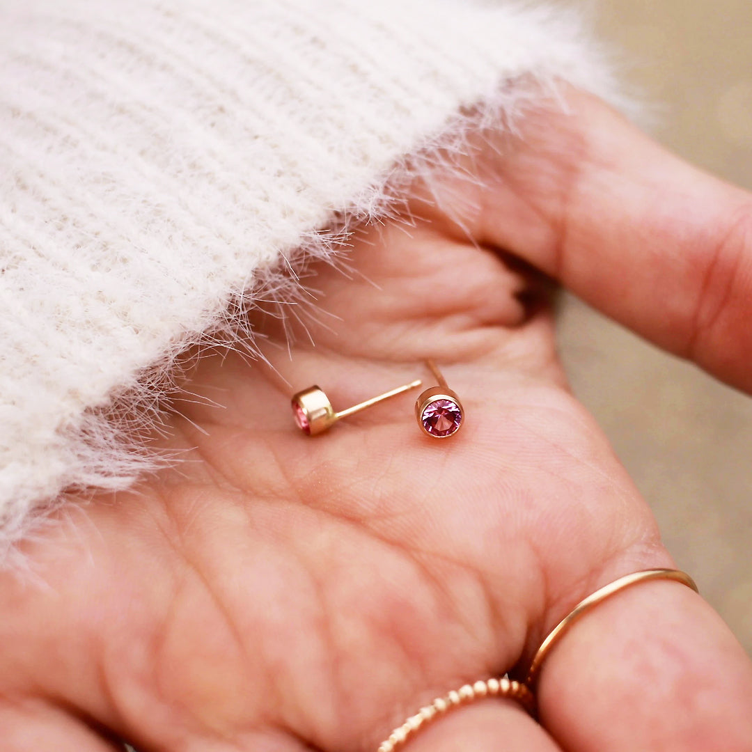 Luxe3575 - Birthstone Ear Studs