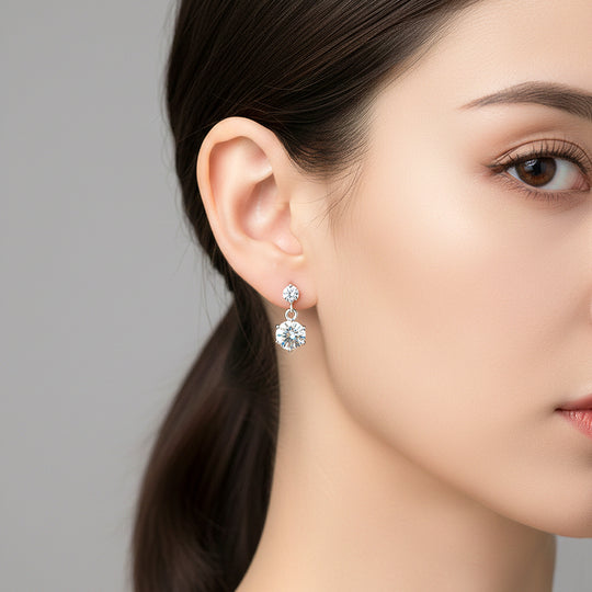 Celestial Asymmetric Drop Earrings | Gold | Luxe3636 - Luxe Earrings | Singapore Jewellery, Wedding Rings &amp; Gifts | Same Day Delivery | Tiara.com.sg